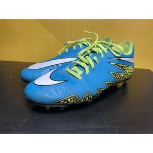 NIKE Hypervenom Phade II FG Blue Lagoon Soccer Cleats 744944-400 Women's Sz 10